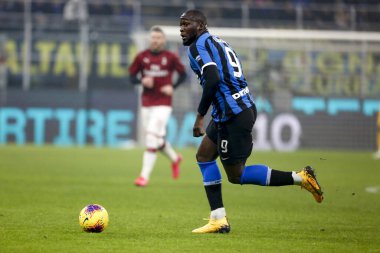 MILAN, ITALY - FEBRUARY 09, 2020: Romelu Lukaku