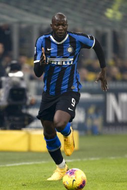 MILAN, ITALY - FEBRUARY 09, 2020: Romelu Lukaku