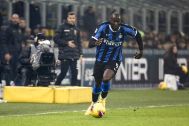 MILAN, ITALY - FEBRUARY 09, 2020: Romelu Lukaku