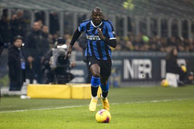 MILAN, ITALY - FEBRUARY 09, 2020: Romelu Lukaku
