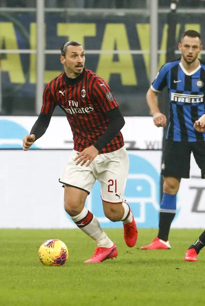 Milan Italy February 2020 Zlatan Ibrahimovic Milan — Stockfoto