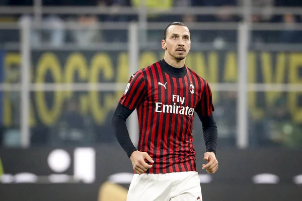 Milan Italy February 2020 Zlatan Ibrahimovic Milan — Stockfoto
