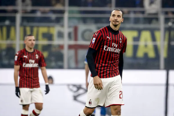 Milan Italy February 2020 Zlatan Ibrahimovic Milan — Stockfoto