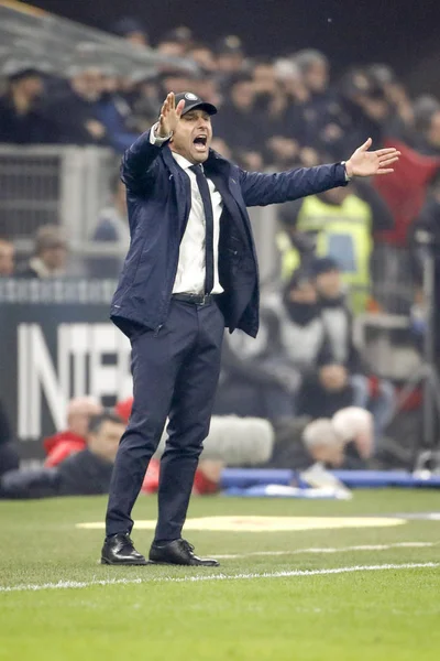 Milan Italy February 2020 Antonio Conte Coach Inter — Stock Fotó