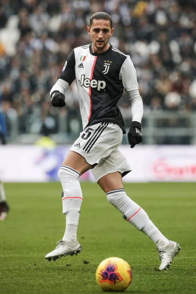 Turin Italy February 2020 Adrien Rabiot Juventus Looks Serie Football — Zdjęcie stockowe