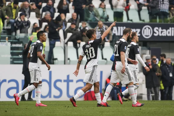 Turin Italy February 2020 Paulo Dybala Juventus Gestures Serie Football — ストック写真