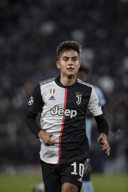 Turin, Italy - 26 November 2019. Football match of UEFA Champions League, Juventus vs Atletico Madrid. Paulo Dybala, Argentina, Juventus.