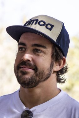 Fez, Morocco - 04/10 October 2019. FIA Cross Country Rally World Cup. Rally du Maroc, in preparation of Dakar 2020. Fernando Alonso, Spain, Toyota.