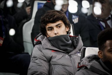 Turin, Italy - 26 November 2019. Football match of UEFA Champions League, Juventus vs Atletico Madrid. Joao Felix, Portugal, Atletico Madrid.