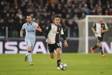 Turin, Italy - 26 November 2019. Football match of UEFA Champions League, Juventus vs Atletico Madrid. Paulo Dybala, Argentina, Juventus.