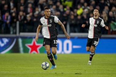 Torino, İtalya - 26 Kasım 2019. UEFA Şampiyonlar Ligi futbol maçı, Juventus Atletico Madrid 'e karşı.