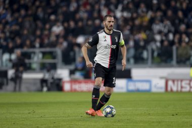 Turin, Italy - 26 November 2019. Football match of UEFA Champions League, Juventus vs Atletico Madrid. Leonardo Bonucci, Italy, Juventus.