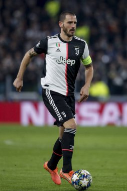 Turin, Italy - 26 November 2019. Football match of UEFA Champions League, Juventus vs Atletico Madrid. Leonardo Bonucci, Juventus.
