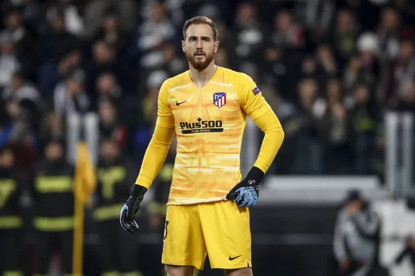 Turin, Italy - 26 November 2019. Football match of UEFA Champions League, Juventus vs Atletico Madrid. Jan Oblak, Slovenia, goalkeeper Atletico Madrid.