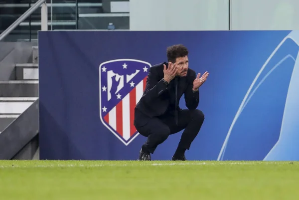 Turin, Italy - 26 November 2019. Football match of UEFA Champions League, Juventus vs Atletico Madrid. Diego Pablo Simeone, coach Atletico Madrid.