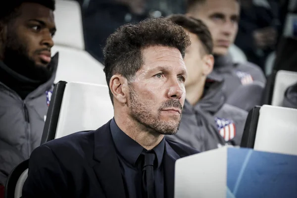 Turin, Italy - 26 November 2019. Football match of UEFA Champions League, Juventus vs Atletico Madrid. Diego Pablo Simeone, coach Atletico Madrid.
