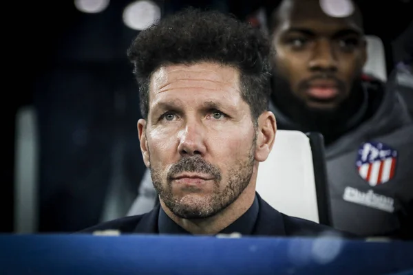 Turin, Italy - 26 November 2019. Football match of UEFA Champions League, Juventus vs Atletico Madrid. Diego Pablo Simeone, coach Atletico Madrid.