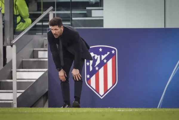 Turin, Italy - 26 November 2019. Football match of UEFA Champions League, Juventus vs Atletico Madrid. Diego Pablo Simeone, coach Atletico Madrid.