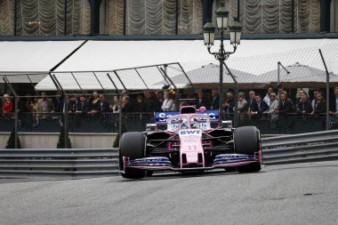 Monte CARLO, Monako - 23RD-26 Mayıs, 2019: 2019 Monako GP. Sergio Perez, Meksika, Spor Pesa Yarış Noktası.