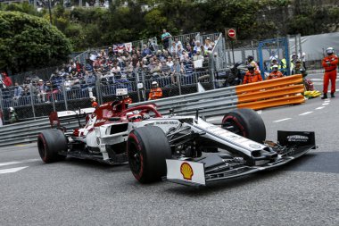 Monte CARLO, Monako - 23RD-26 Mayıs 2019 Monako GP 2019. Kimi Raikkonen, Finlandiya, Alfa Romeo.