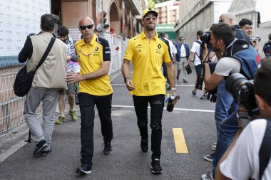 Monte CARLO, Monako - 23RD-26 Mayıs 2019 Monako GP 2019. Daniel Ricciardo, Avustralya, Renault.