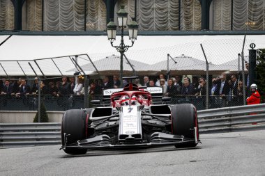 Monte CARLO, Monako - 23RD-26 Mayıs 2019 Monako GP 2019. Kimi Raikkonen, Finlandiya, Alfa Romeo.