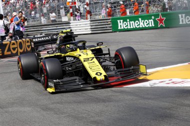Monte CARLO, Monako - 23RD-26 Mayıs 2019 Monako GP 2019. Nico Hulkenberg, Almanya, Renault.