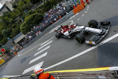 Monte CARLO, Monako - 23RD-26 Mayıs 2019 Monako GP 2019. Antonio Giovinazzi, İtalya, Alfa Romeo.