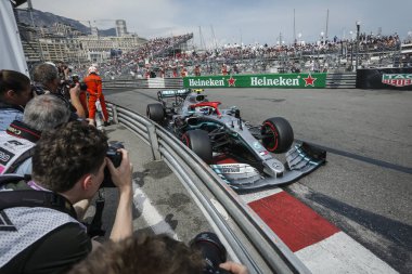 Monte CARLO, Monako - 23RD-26 Mayıs 2019 Monako GP 2019. Valtteri Bottas, Finlandiya, Mercedes.