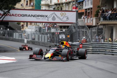 Monte CARLO, Monako - 23RD-26 Mayıs 2019 Monako GP 2019. Max Verstappen, Hollanda, Kızıl Boğa.