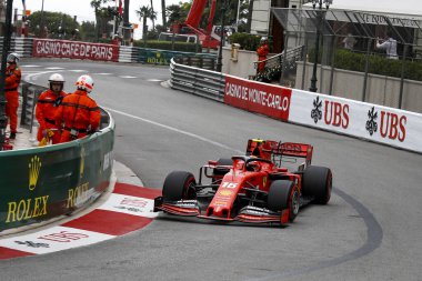 Monte CARLO, Monako - 23RD-26 Mayıs 2019 Monako GP 2019. Charles Leclerc, Monako, Ferrari.