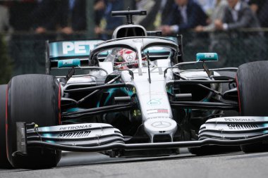 Monte CARLO, Monako - 23RD-26 Mayıs 2019 Monako GP 2019. Lewis Hamilton, İngiltere, Mercedes, Monako Grand Prix 2019 'un galibi..