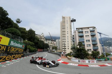 Monte CARLO, Monako - 23RD-26 Mayıs 2019 Monako GP 2019. Kimi Raikkonen, Finlandiya, Alfa Romeo.
