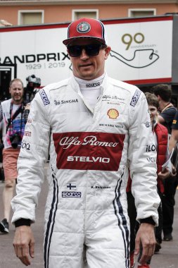 Monte CARLO, Monako - 23RD-26 Mayıs 2019 Monako GP 2019. Kimi Raikkonen, Finlandiya, Alfa Romeo.