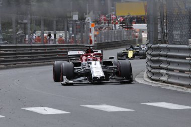 Monte CARLO, Monako - 23RD-26 Mayıs 2019 Monako GP 2019. Kimi Raikkonen, Finlandiya, Alfa Romeo.