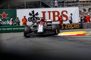 Monte CARLO, Monako - 23RD-26 Mayıs 2019 Monako GP 2019. Kimi Raikkonen, Finlandiya, Alfa Romeo.