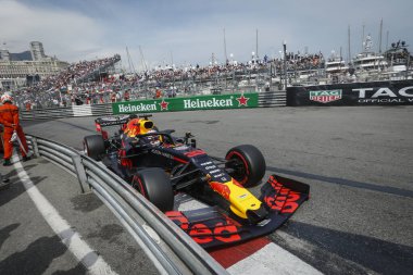 Monte CARLO, Monako - 23RD-26 Mayıs 2019 Monako GP 2019. Max Verstappen, Hollanda, Kızıl Boğa.