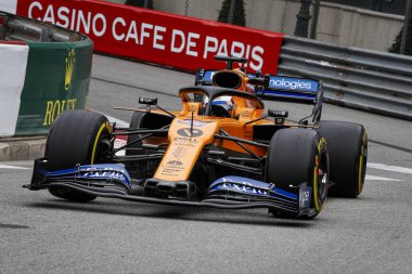 Monte CARLO, Monako - 23RD-26 Mayıs 2019 Monako GP 2019. Carlos Sainz, İspanya, Mclaren