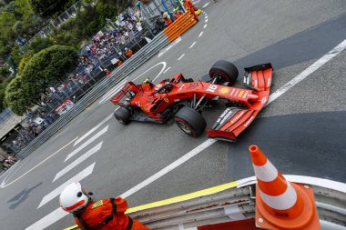 Monte CARLO, Monako - 23RD-26 Mayıs 2019 Monako GP 2019. Charles Leclerc, Monako, Ferrari.