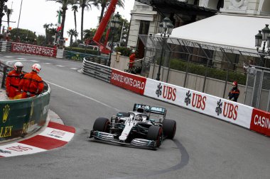 Monte CARLO, Monako - 23RD-26 Mayıs 2019 Monako GP 2019. Lewis Hamilton, İngiltere, Mercedes, Monako Grand Prix 2019 'un galibi..