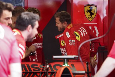 Monte CARLO, Monako - 23RD-26 Mayıs 2019 Monako GP 2019. Sebastian Vettel, Almanya, Ferrari.
