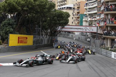 Monte CARLO, Monako - 23RD-26 Mayıs 2019 Monako GP 2019. Yarış başlasın..