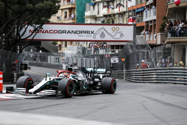 Monte CARLO, Monako - 23RD-26 Mayıs 2019 Monako GP 2019. Lewis Hamilton, İngiltere, Mercedes, Monako Grand Prix 2019 'un galibi..