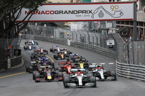 Monte CARLO, Monako - 23RD-26 Mayıs 2019 Monako GP 2019. Yarış başlasın..