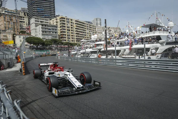 Monte CARLO, Monako - 23RD-26 Mayıs 2019 Monako GP 2019. Kimi Raikkonen, Finlandiya, Alfa Romeo.