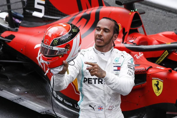 Monte CARLO, Monako - 23RD-26 Mayıs 2019 Monako GP 2019. Lewis Hamilton, İngiltere, Mercedes, Monako Grand Prix 2019 'un galibi..