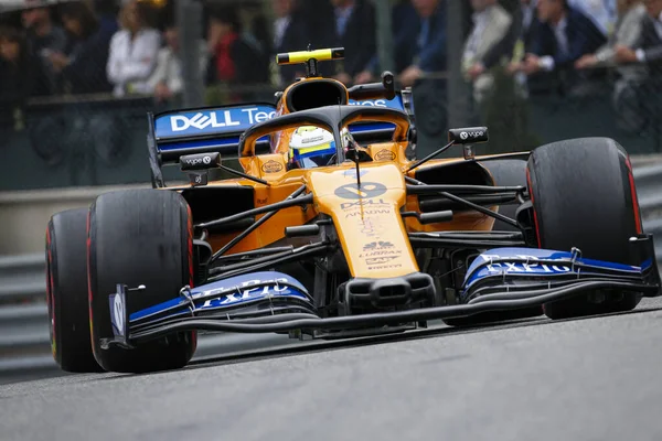 Monte CARLO, Monako - 23RD-26 Mayıs, 2019: 2019 Monako GP. Lando Norris, İngiltere, Mclaren.