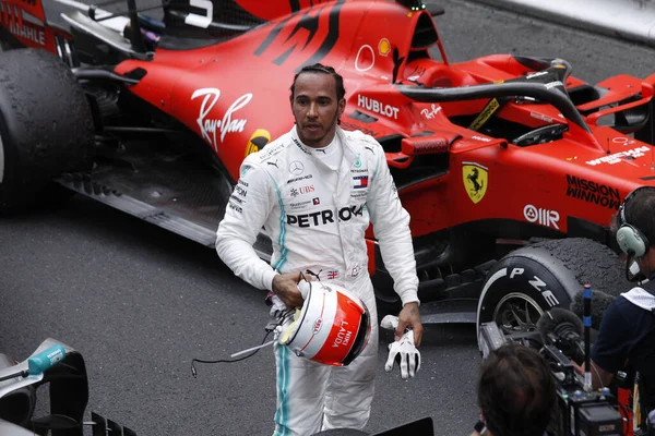 Monte CARLO, Monako - 23RD-26 Mayıs 2019 Monako GP 2019. Lewis Hamilton, İngiltere, Mercedes, Monako Grand Prix 2019 'un galibi..