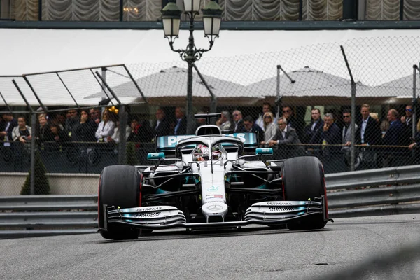 Monte CARLO, Monako - 23RD-26 Mayıs 2019 Monako GP 2019. Lewis Hamilton, İngiltere, Mercedes, Monako Grand Prix 2019 'un galibi..