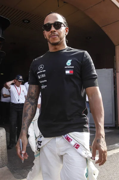 Monte CARLO, Monako - 23RD-26 Mayıs 2019 Monako GP 2019. Lewis Hamilton, İngiltere, Mercedes, Monako Grand Prix 2019 'un galibi..